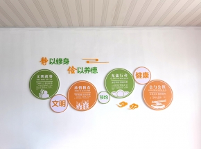 文明用餐文化墻
